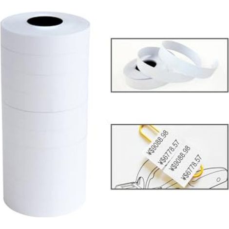 Beyamis Étiquettes de prix double ligne MX-6600, blanches, lot de 10 (1/5)