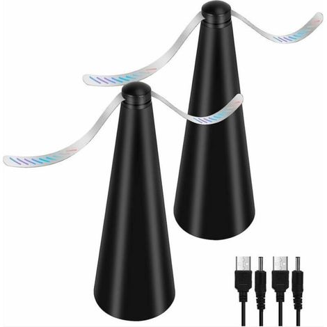 Ventilateur Anti-Mouche, Lot de 2 répulsifs Anti-moustiques sans Utiliser de Produits Chimiques, pour éloigner les mouches et les insectes de la nourriture, pour Camping Salle à Manger Jardin (1/5)