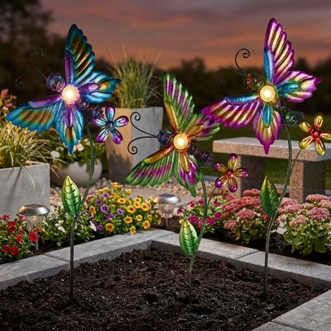 Solar Butterfly Garden Stake Light (1/2)