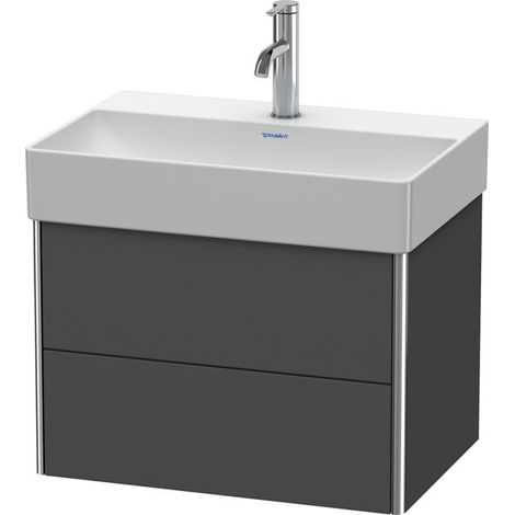 Mueble bajo lavabo Duravit XSQUARE COMPACT 397x584x390mm grafito mate (1/3)