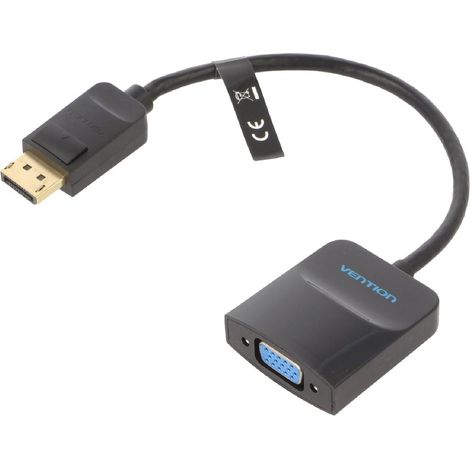 Cable D-Sub femelle vers DisplayPort male 0.15m noir
