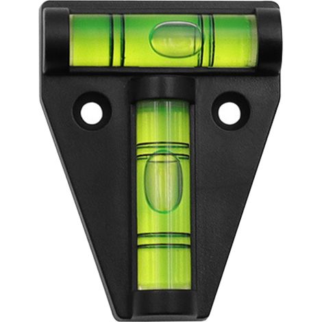 GARRYFIZH Niveau à bulle triangulaire portable en acrylique de type T, mini-niveau à bulle pour camping-car, meubles et appareil photo
