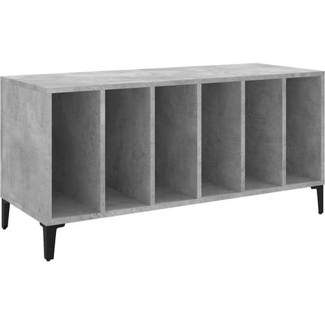 Maison Exclusive - Mueble discos madera contrachapada gris hormig (1/5)