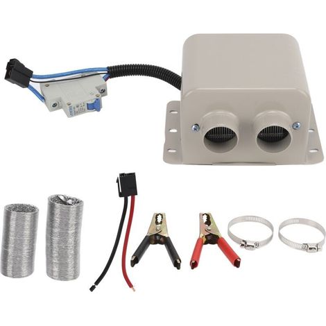 Chauffage électrique de dégivrage pour voiture. 800W. Portable. chauffage rapide. ventilateur de chauffage pour pare-brise de voiture avec 2 trous. 12v (1/5)