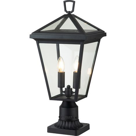 Elstead Hinkley Alford Lampada da esterno a piedistallo Museum nera, IP44 (1/5)