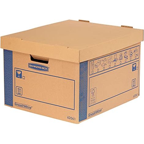 Scatola per trasloco Fellowes smoothmove prime piegatura rapida doppia parete (1/4)