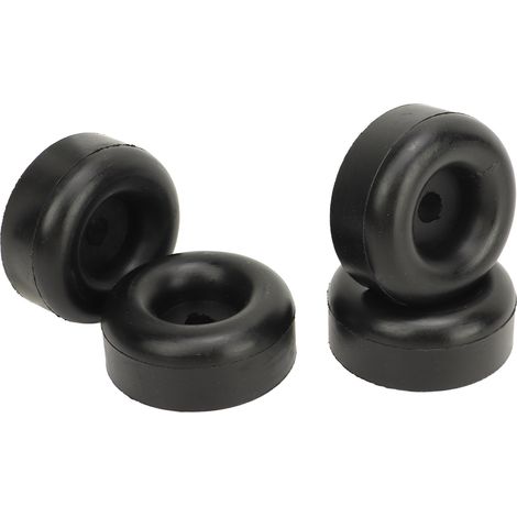 4PCS Butee en Caoutchouc Ronde avec Trou 2,5 Pouces pour Porte de Rampe de Remorque, Amortisseur en Caoutchouc pour Caravane et Utilitaire, Kit de Protection (1/5)