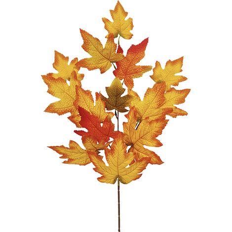 Branche de feuilles d'érable artificielles 60 x 35 cm, fausses feuilles d'automne, centre de table rouge pour la maison ou une ferme (1/5)