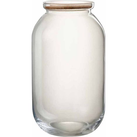Pot Déco en Verre "Roxy" 41cm Transparent (1/2)