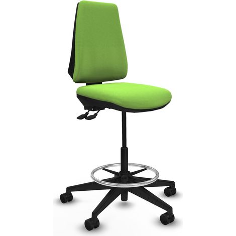 Taburete Elche AS bali pistacho base piramidal ruedas 65mm nailon