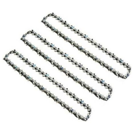 Paquet De 3 Chaînes De Tronçonneuse 20 Pouces Angle Droit 325 063 38 Lames 76 Maillons Pour Scies À Huile