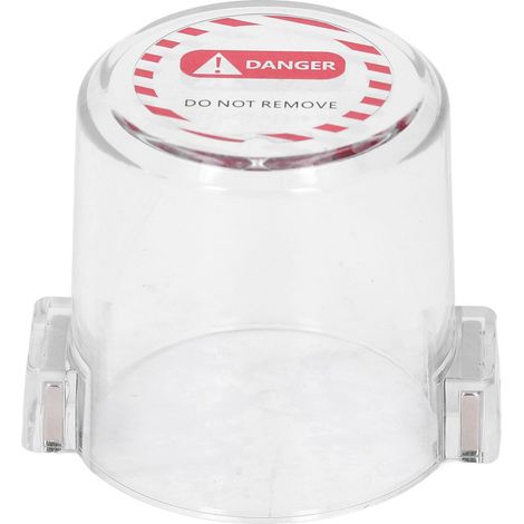 Ortviai Cache-bouton d'arrêt d'urgence magnétique rond transparent en PC – BD-H01-8 (1/5)