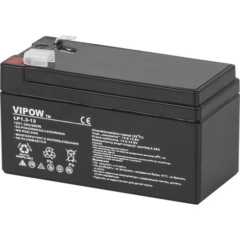 Batteria al gel Vipow 12V/1.3Ah (1/5)