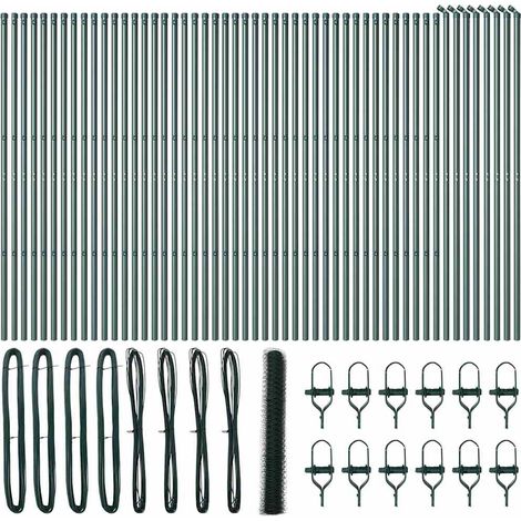 Maison Exclusive - Ground Fix Geschweißter Drahtzaun 100 x 1,4 m