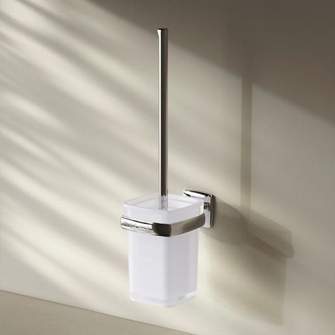 Porta scopino universale per WC, cromato (1/3)