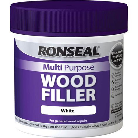Ronseal Multi-Purpose Wood Filler Tub White 465g