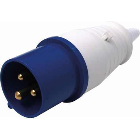 prise industrielle IP44 16A 2P + T tension 220V avec 2 places normes CEE