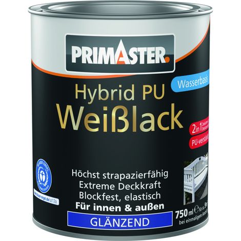Primaster Hybrid PU-Weißlack weiß glänzend 750 ml Lack