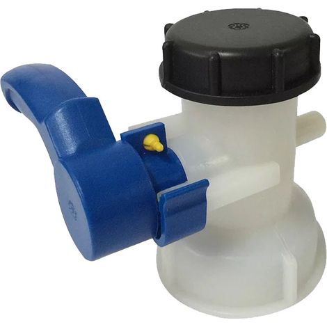 Valve for IBC tank 1000 liters 2" / 62 mm Integrated plastic butterfly valve DN40 (62 mm) (1/4)
