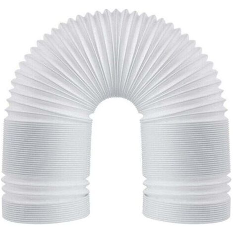 Tuyau d'échappement flexible en PVC, 130 mm (5 pouces) universel avec longueur 3 m, pour climatiseur, hotte aspirante, sèche-linge. (1/4)
