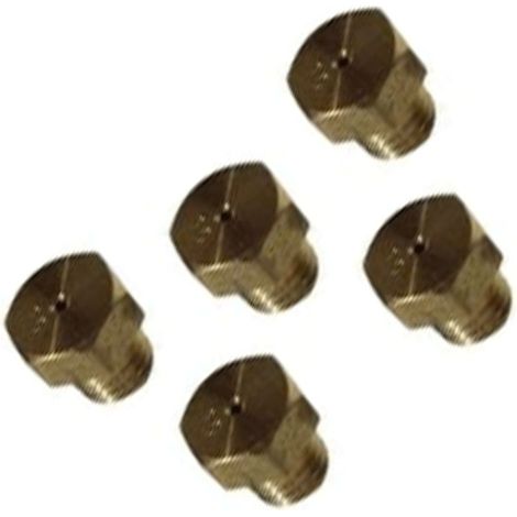 Lot de 5 injecteurs, gicleur métahne, butane, propane 6m0 d'origine (00537525) Plaque de cuisson