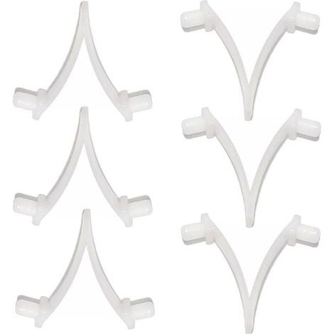 Pinces papillon pour piscine - Ensemble de 6 pièces, adaptées aux brosses de piscine, aux écumoires, aux aspirateurs, aux mini aspirateurs à jet et aux perches télescopiques. (1/4)