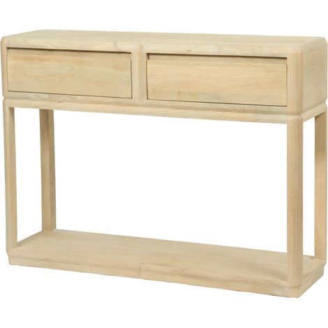 Amadeus - Console 2 tiroirs Salomon en manguier