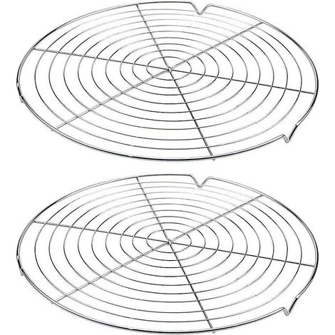 lot De 2 Grilles De Refroidissement Pour Gteaux Rondesgrille De Refroidissement Ptisserie Pour Un Refroidissement Uniforme Et Rapide Ustensiles Pa (1/5)