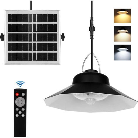 royaluxe -Éclairage de chemin Lumière solaire extérie Décoration de jardin Éclairage solaire intéri et extéri avec 228 LED 4000LM, 5 modes de détection de mouvement, 3 températures de coul (batterie (1/5)