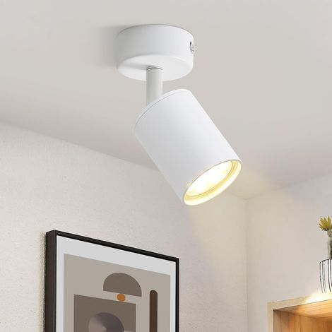 GBLY Faretto da soffitto - 1 luce - GU10 - L 135 mm - bianco - Moderno - illuminazione interna - Soggiorno I Camera da letto I Cucina I Sala da pranzo - senza lampadine (1/5)