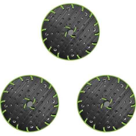 3 flexible Schleifplatten für Festool Exzenterschleifer 150 mm – Anschlussgewinde M8, kompatibel mit Festool Rotex RO, ETS 150 usw., Schleifplatte