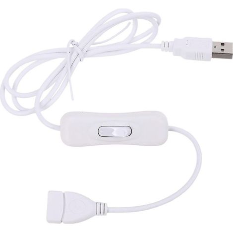 Câble d'extension USB 2.0 en plastique sûr et facile à utiliser avec interrupteur