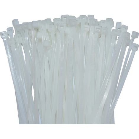 500 Kabelbinder 450x7,6mm Natur (weiss) PA6.6