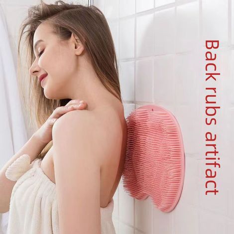 Tapis de Massage et Nettoyage Silicone Doux à Ventouse Multifonction (30x23 cm, 5 Couleurs au Choix) - Brosse Peaux Morts et Massage Pieds, Dos et Corps - Lot de 1 (1/4)