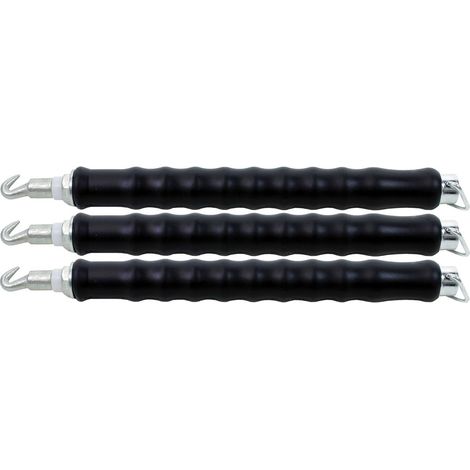 Outil de perçage 330 mm noir, pince à torsader les fils, perceuse, manivelle de perçage, outil à torsader les fils, vibrateur à béton (3x)