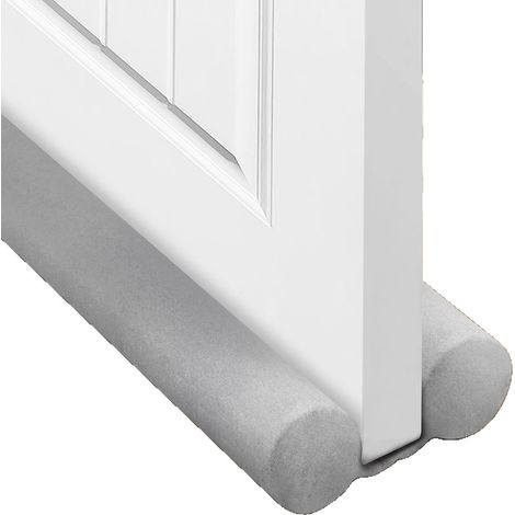 Joint d'étanchéité double pour portes, coupe-vent, bloque-vent de fenêtre, bas de porte réglables 34 pouces (1/5)