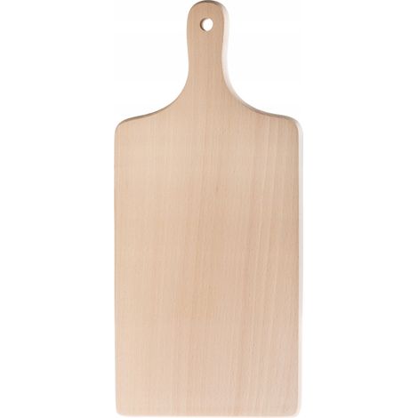 KADAX Schneidebrett aus Holz, Frühstücksbrett, Küchenbrett für Brot 28 x 17,5 cm