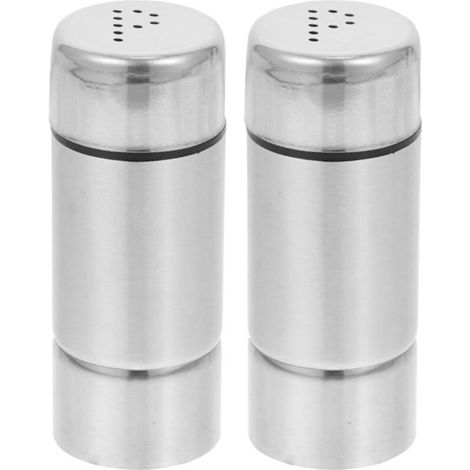 Salière et poivrière en acier inoxydable pour la cuisine et le camping (1/5)