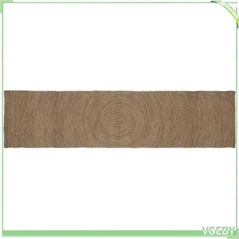 Tapis - FAFEISY - 42010533 - Rectangulaire 60x400 cm - Jute 100% - Gris (1/5)
