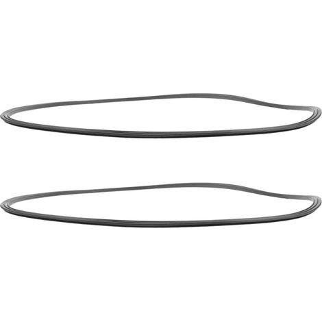 Lot de 2 anneaux en caoutchouc noir pour pieds tabouret bar, (1/4)