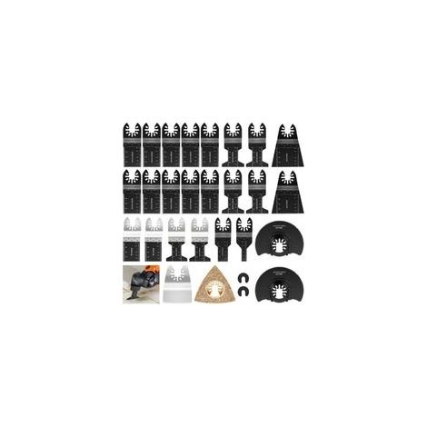 28Pcs Accessoires pour Outils Oscillants, avec caractéristiques : Métal, Outil, Plastique, 28PCS, Bois, Accessoire, Kit, Scie (1/5)