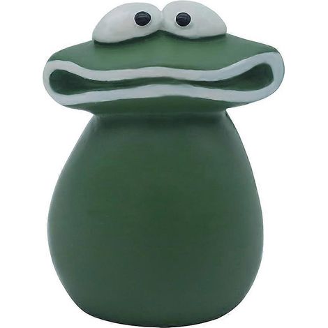 Statue de grenouille en résine à grande bouche, imperméable et faite à la main, pour la décoration de jardin et de maison. Décoration amusante pour les cours et les espaces extérieurs. (1/5)