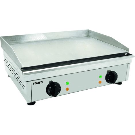 Plancha électrique FRY TOP GM 610 L - Plaque rainurée - Température 0/+300°C - 3,5 kW - Saro
