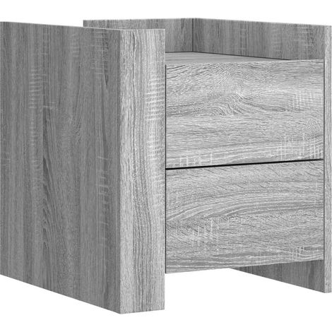 Maison Exclusive - Nachttisch Grau Sonoma 45x50x50 cm Holzwerksto