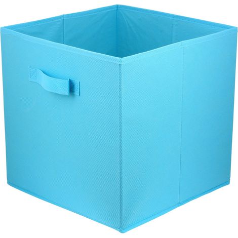 Boîte en carton Boîte textile 31x31x31 turquoise - turquoise 31x31x31