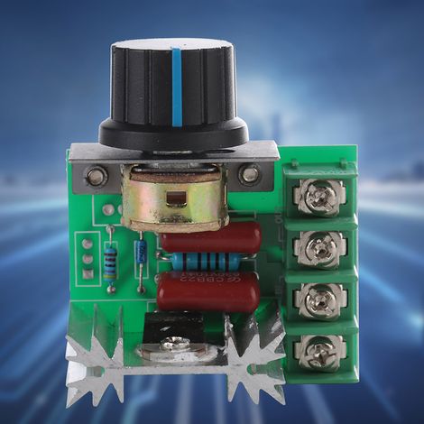 Contrôleur de vitesse de moteur à thyristors 220 V CA 2000 W, régulateur de puissance réglable pour la température (1/5)