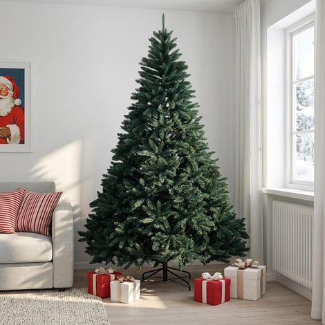 vidaXL Árbol de Navidad artificial con ramas articuladas 240 cm PVC (1/5)