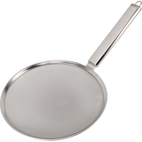 Écumoire Inox 28cm Anti-Dérapante, Passoire Fine pour Friture, Cuisine Haute Résistance Thermique (1/5)