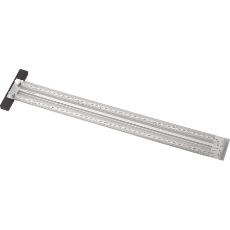 Règle graduée de haute précision, règle de traçage, règle en T, équerre, outil de mesure multifonctionnel en acier inoxydable pour le travail du bois (1/5)