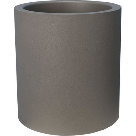 Blumentopf - RIVIERA - Rundgranite - D39x 43cm - Grau (1/3)